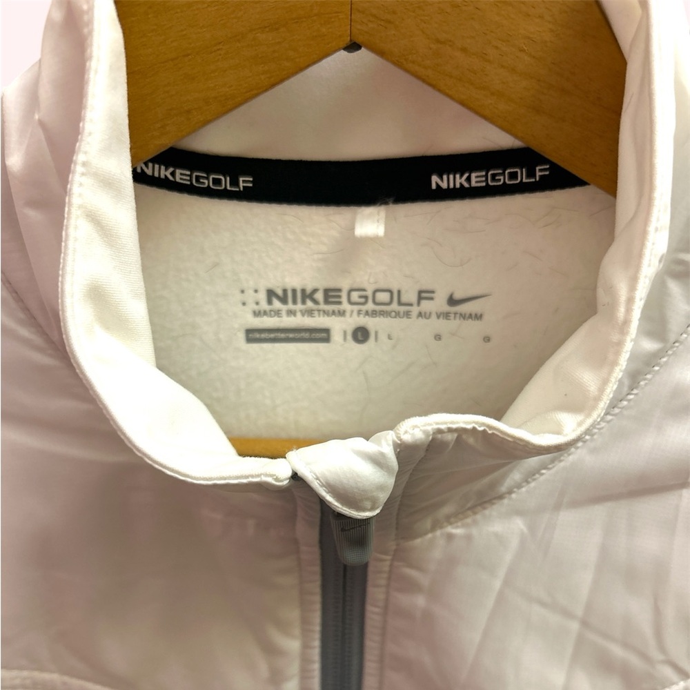 Nike Women’s Quilted Golf Jacket White Large - Picture 3 of 7